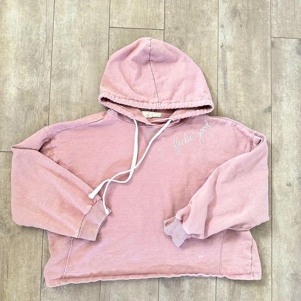 No comment juniors Cropped hoodie “Feelin good” XL
Guc 

Bin GG